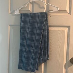 Blue Plaid Pants